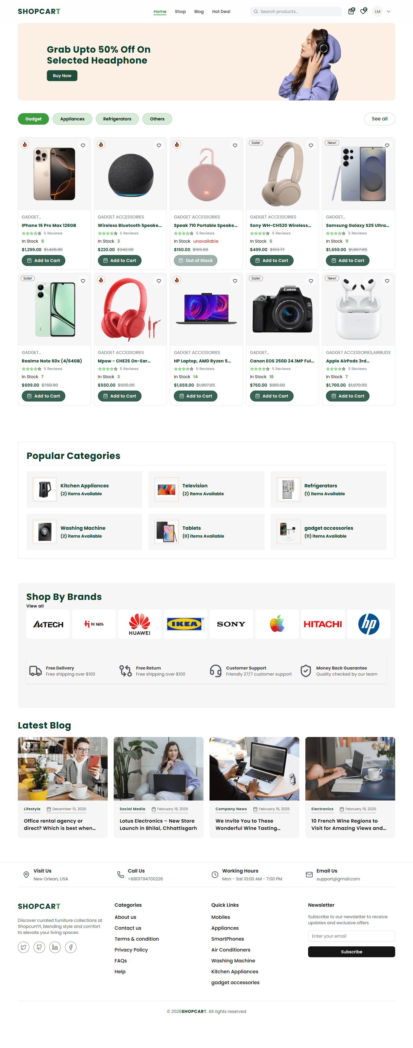 ShopCart E-commerce